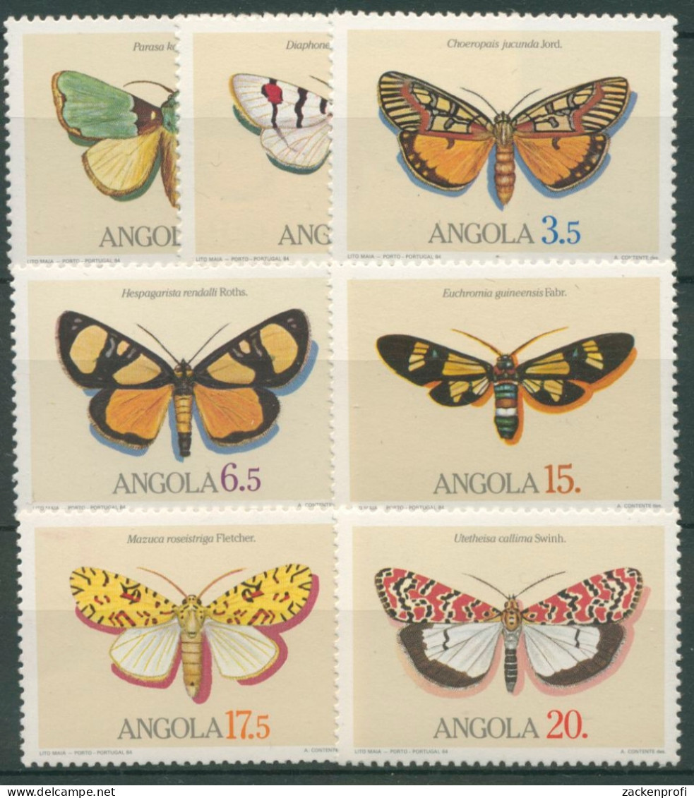 Angola 1984 Schmetterlinge 691/97 Postfrisch - Angola