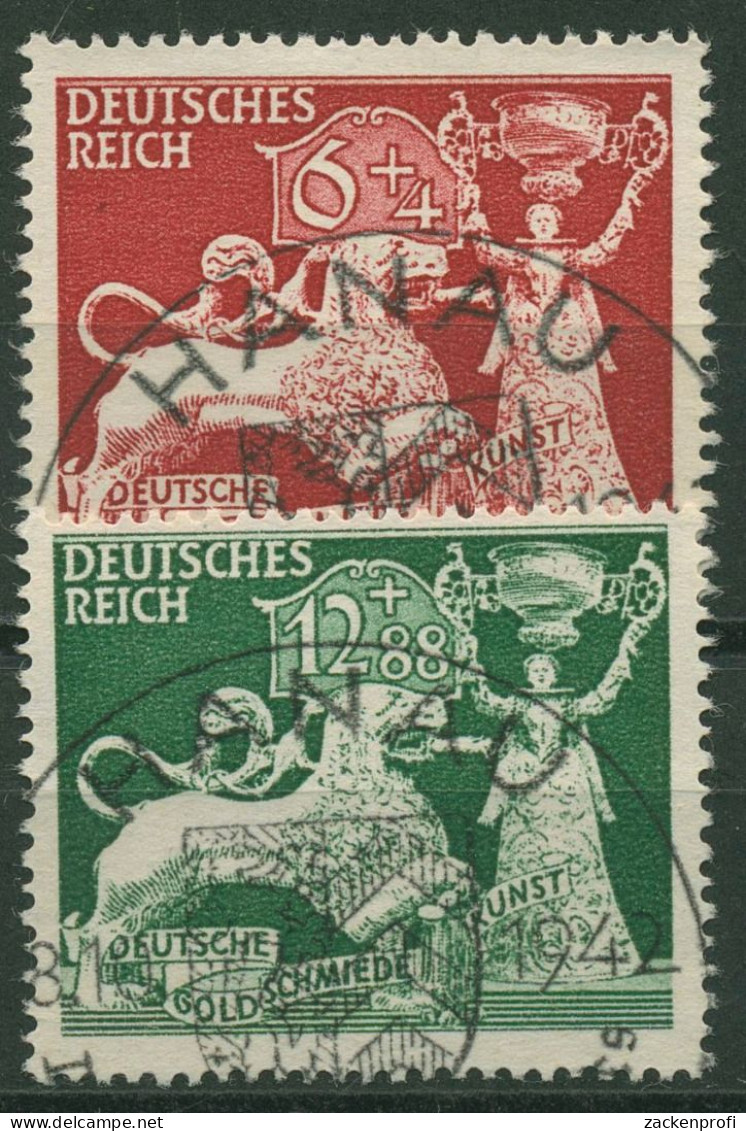 Deutsches Reich 1942 Goldschmiedekunst 816/17 TOP-Stempel - Gebruikt