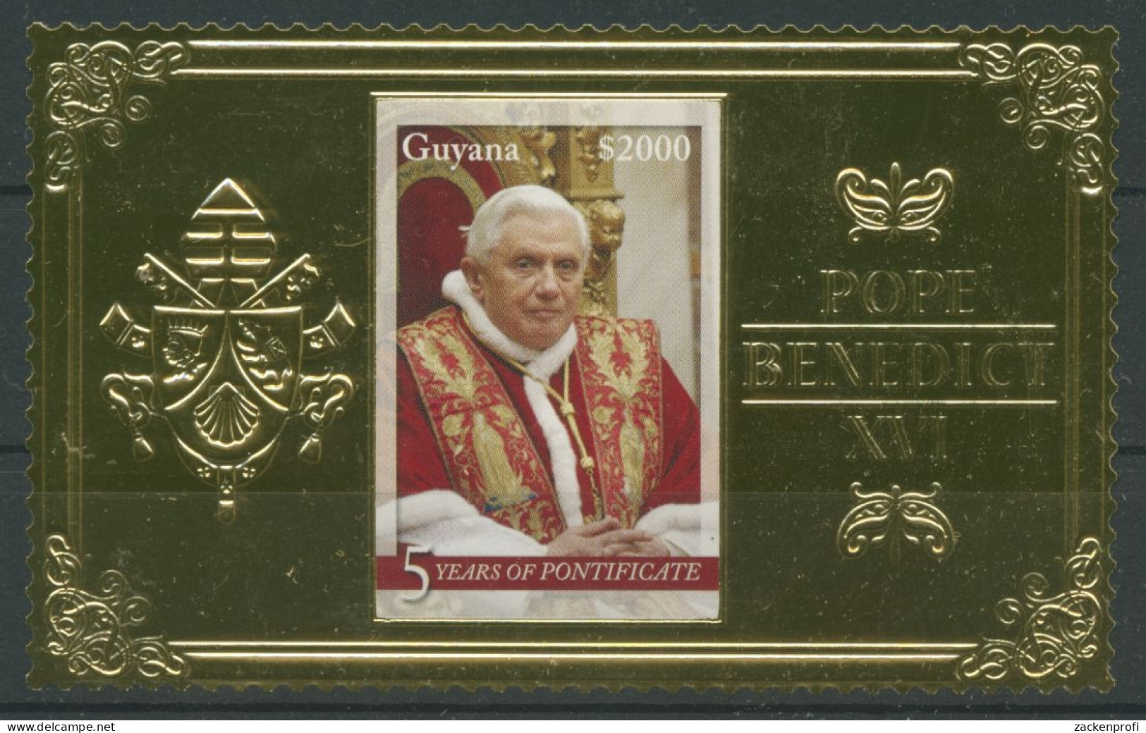 Guyana 2010 Papst Benedikt 8013 Postfrisch - Guyane (1966-...)