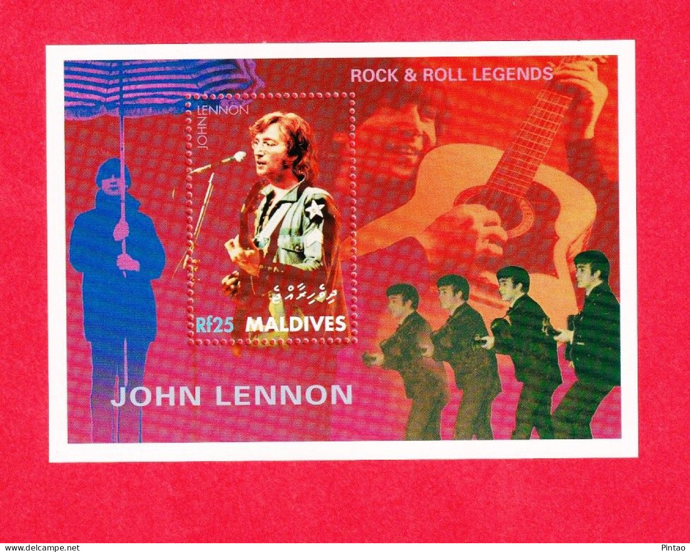 WW14514- MALDIVAS 1995- MNH_ MÚSICA_ JOHN LENNON - Chanteurs