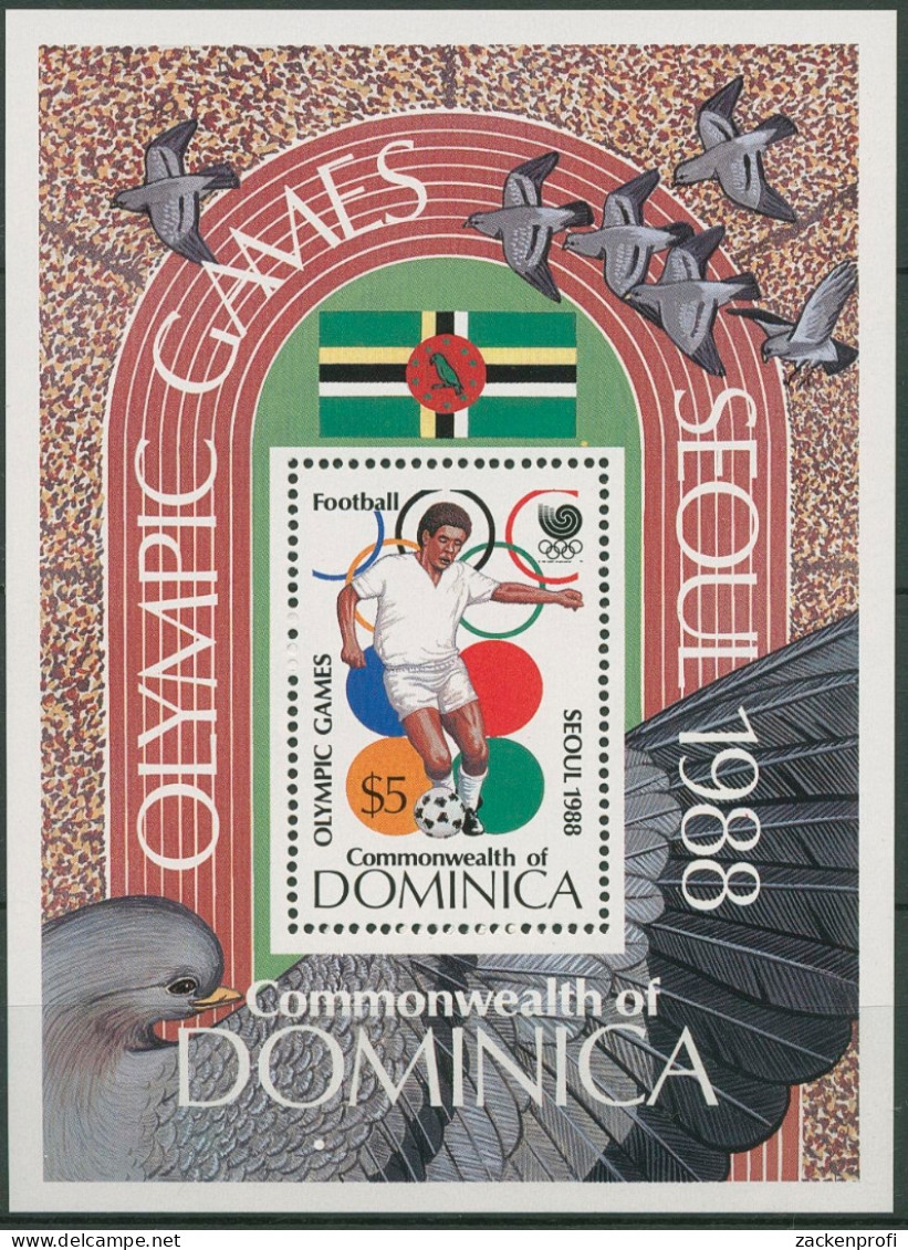 Dominica 1988 Olympia Sommerspiele Seoul Block 127 Postfrisch (C93963) - Dominique (1978-...)