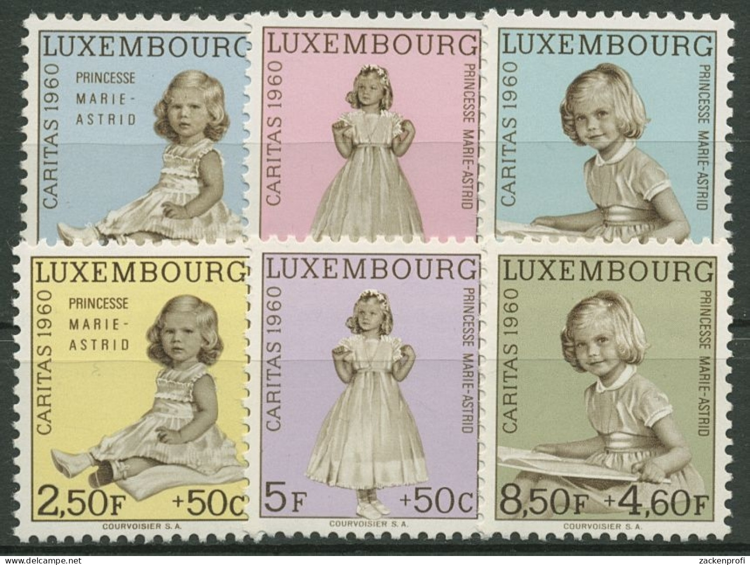 Luxemburg 1960 Caritas Prinzessin Marie-Astrid 631/36 Postfrisch - Neufs