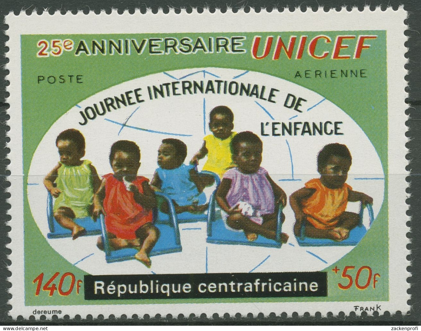 Zentralafrikanische Republik 1971 Kinderhilfswerk UNICEF 258 Postfrisch - Centrafricaine (République)