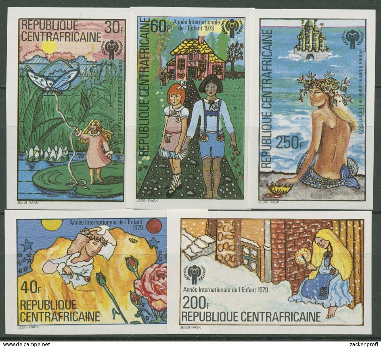 Zentralafrikanische Republik 1979 Jahr Des Kindes Märchen 643/47 B Postfrisch - Centrafricaine (République)