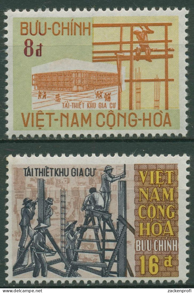 Vietnam - Süd 1970 Wiederaufbau Bauarbeiter 455/56 Postfrisch - Viêt-Nam
