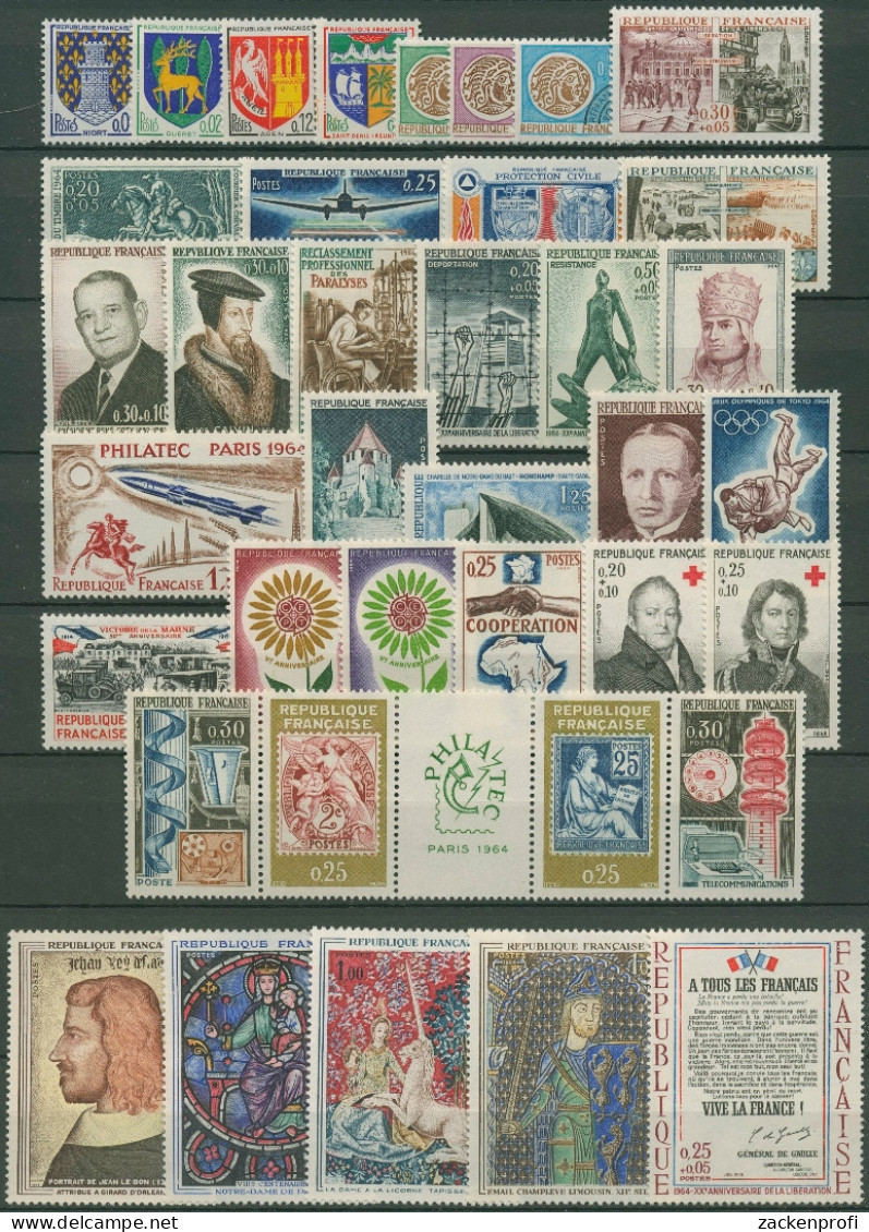 Frankreich Jahrgang 1964 Komplett Postfrisch (SG96267) - 1960-1969