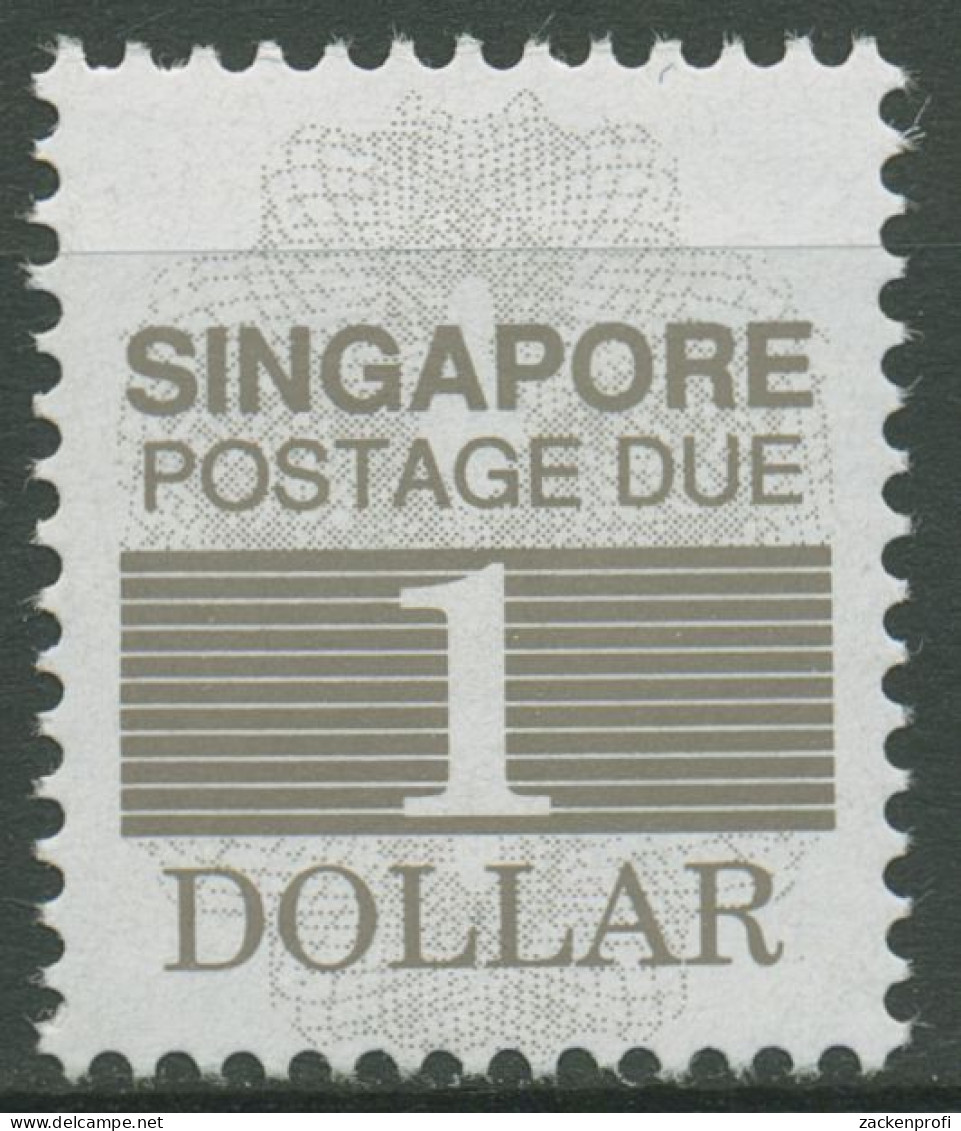 Singapur Portomarken 1989 Ziffern Auf Gestreiftem Feld P 28 Postfrisch - Singapour (1959-...)