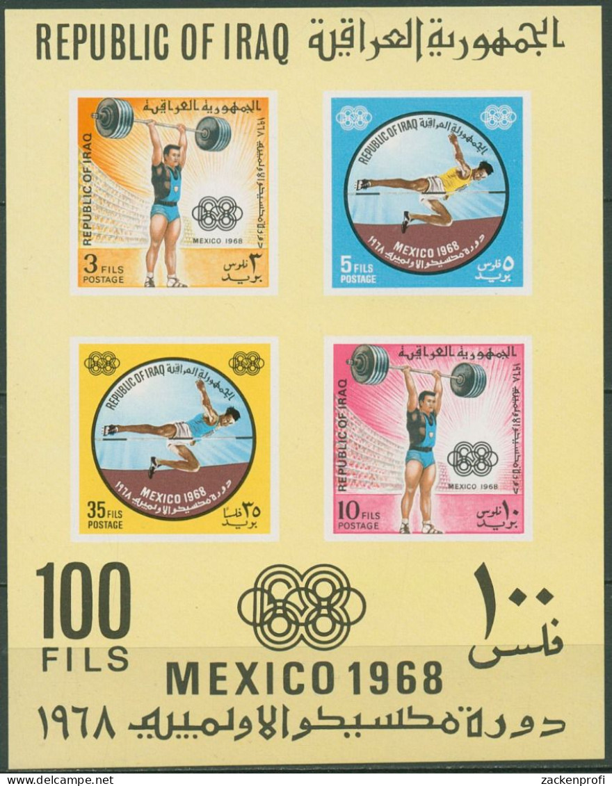 Irak 1969 Olympische Sommerspiele'68 Mexiko Block 16 Postfrisch (C97863) - Iraq