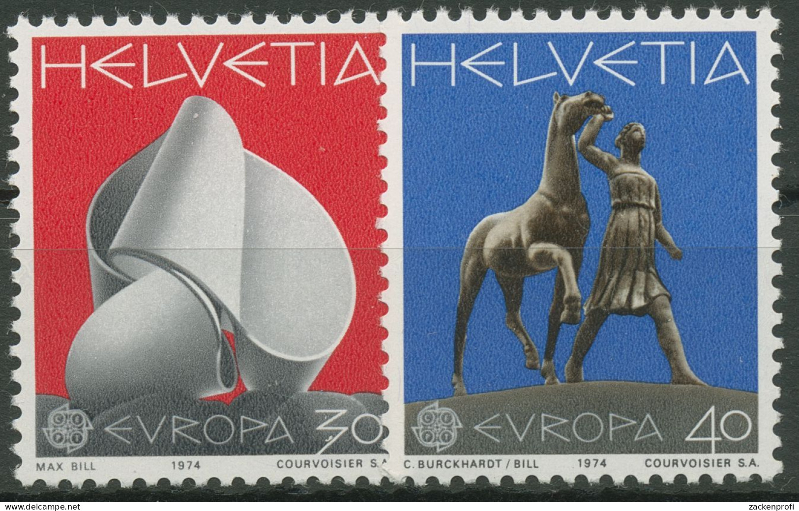 Schweiz 1974 Europa CEPT Skulpturen 1029/30 Postfrisch - Neufs