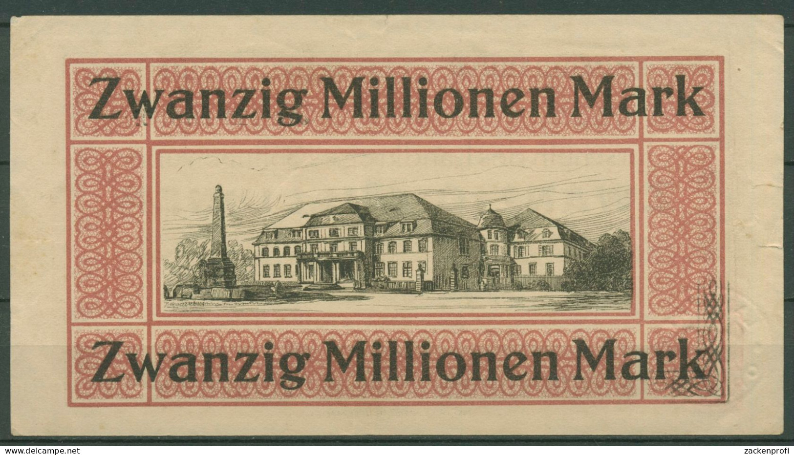 Solingen Kreis 20 Millionen Mark 1923, Keller 4812 C, Gebraucht (K1201) - Sonstige & Ohne Zuordnung