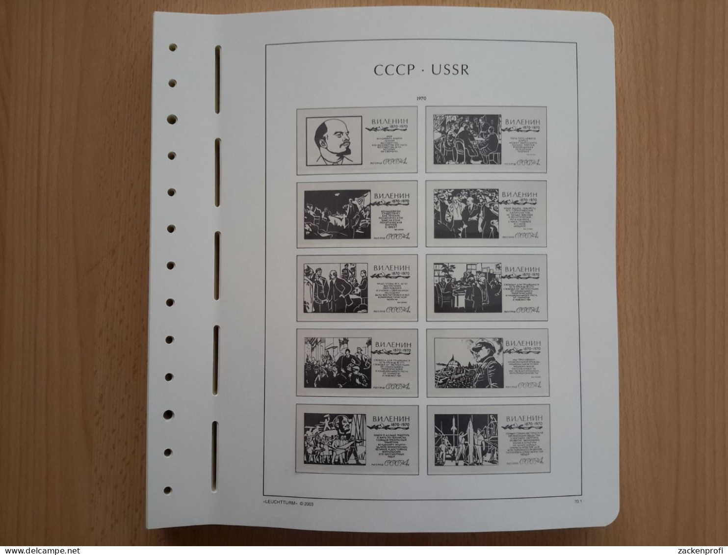 LEUCHTTURM Vordruckblätter UDSSR 1970/76 SF Gebraucht, Neuwertig (Z3238) - Pré-Imprimés