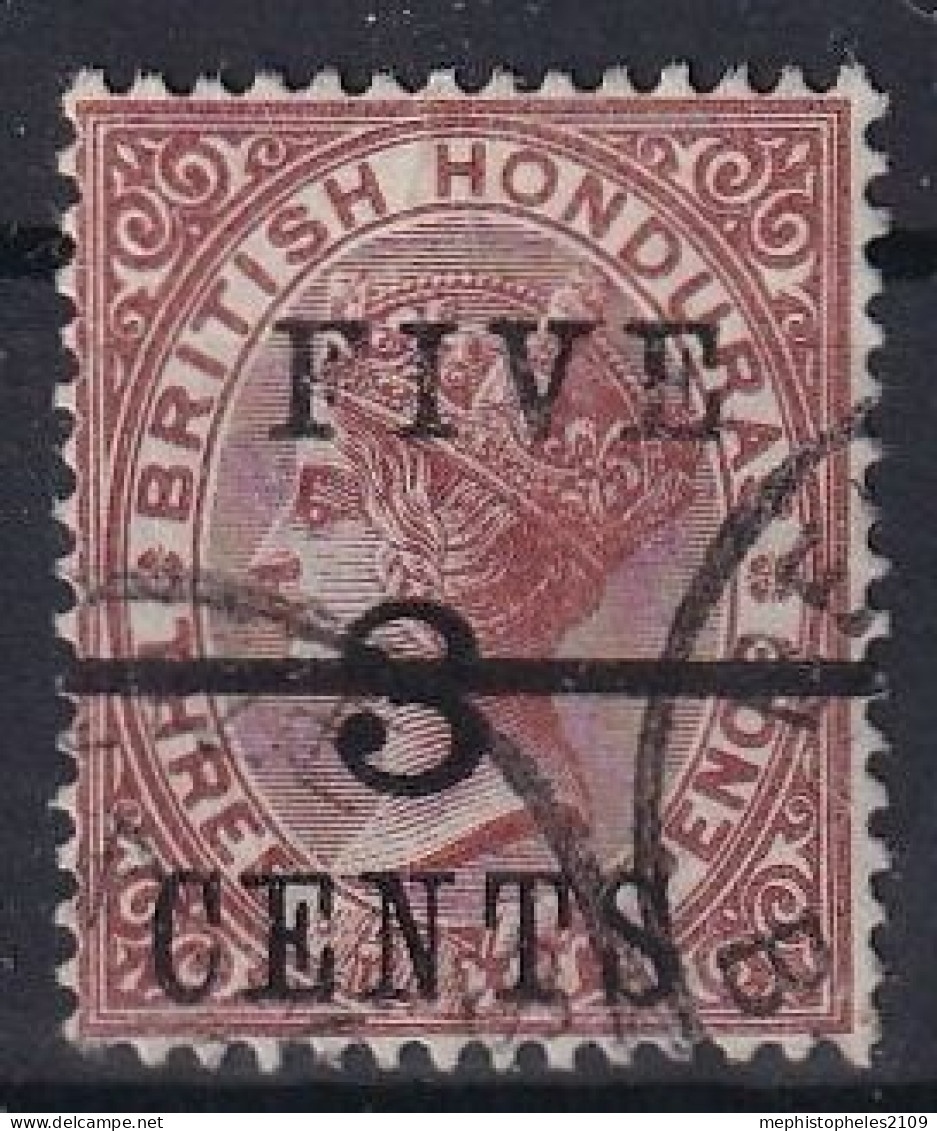 BRITISH HONDURAS 1891 - Canceled - Sc# 35 - Honduras Britannique (...-1970)