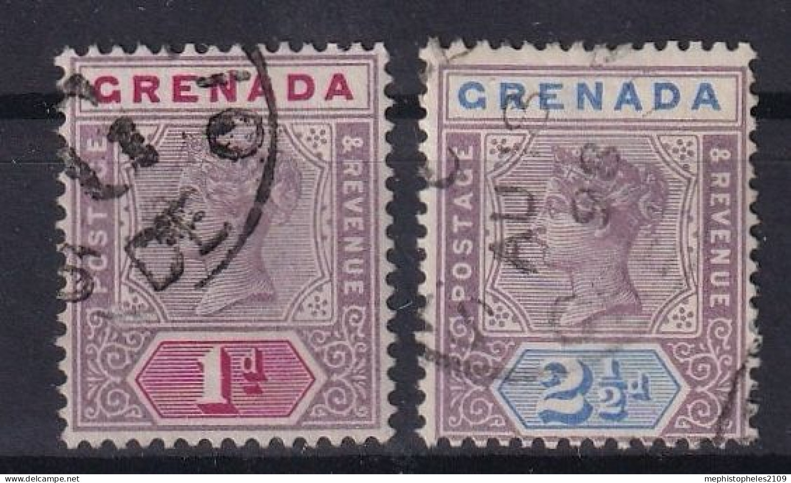 GRENADA 1895 - Canceled - Sc# 40, 42 - Grenade (...-1974)