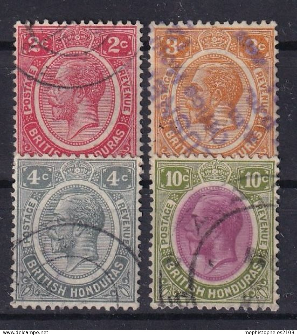 BRITISH HONDURAS 1922-33- Canceled - Sc# 94, 95, 96, 98 - Brits-Honduras (...-1970)