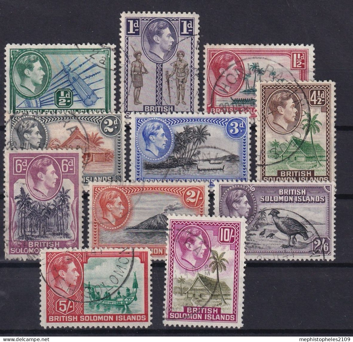 BRITISH SOLOMON ISLANDS 39-51 - Canceled  - Sc# 67-70, 72-74, 76-79 - Salomon (Iles 1978-...)