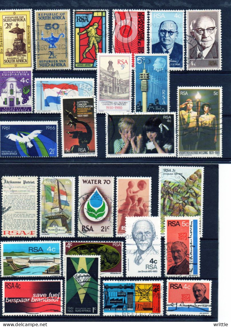 Afrique Du Sud Lot 3 Lot De 104 Timbres Différents - Collections, Lots & Séries