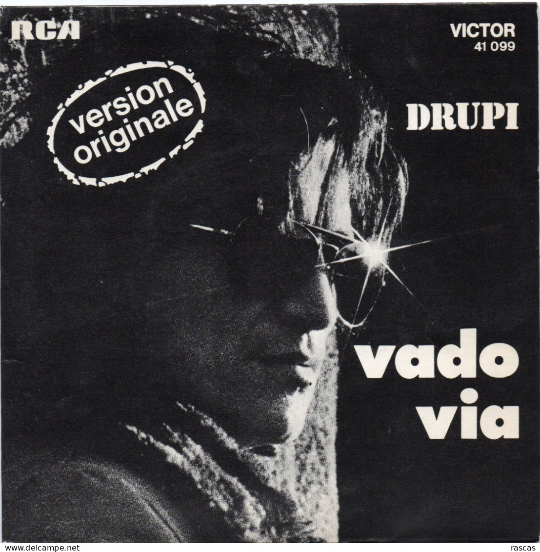 DISQUE VINYL 45 T DU CHANTEUR ITALIEN DRUPI - VADO VIA - Autres - Musique Italienne