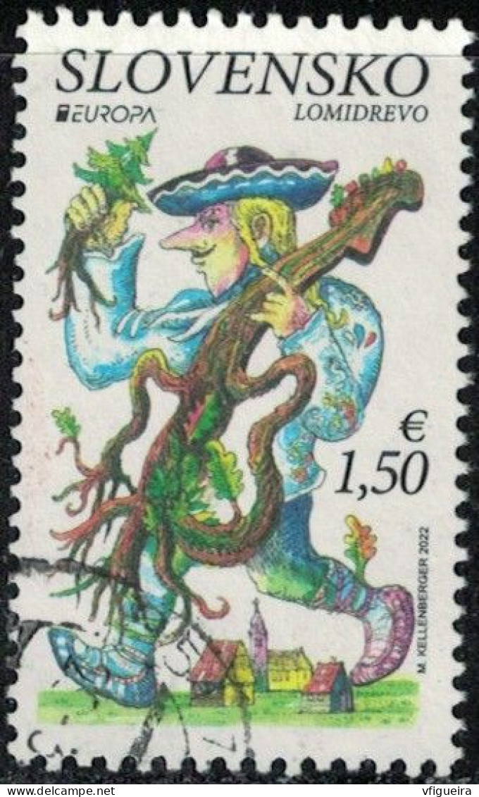 Slovaquie 2022 Used Europa Histoires Et Mythes Lomidrevo Y&T SK 850 SU - Neufs