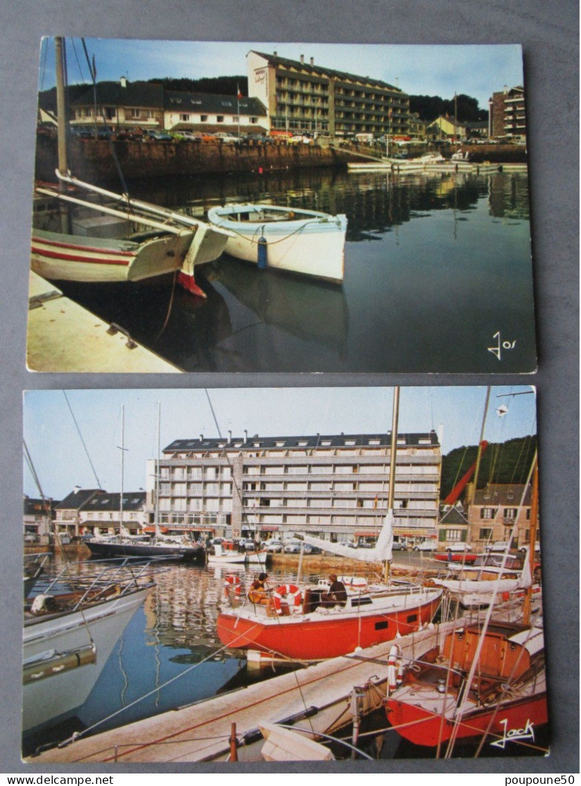 CP 22  Côtes Du Nord PERROS GUIREC  - Lot De 2 Cartes Postales - Le Port De Plaisance - Les Pontons Du Bassin - Ploumanac'h