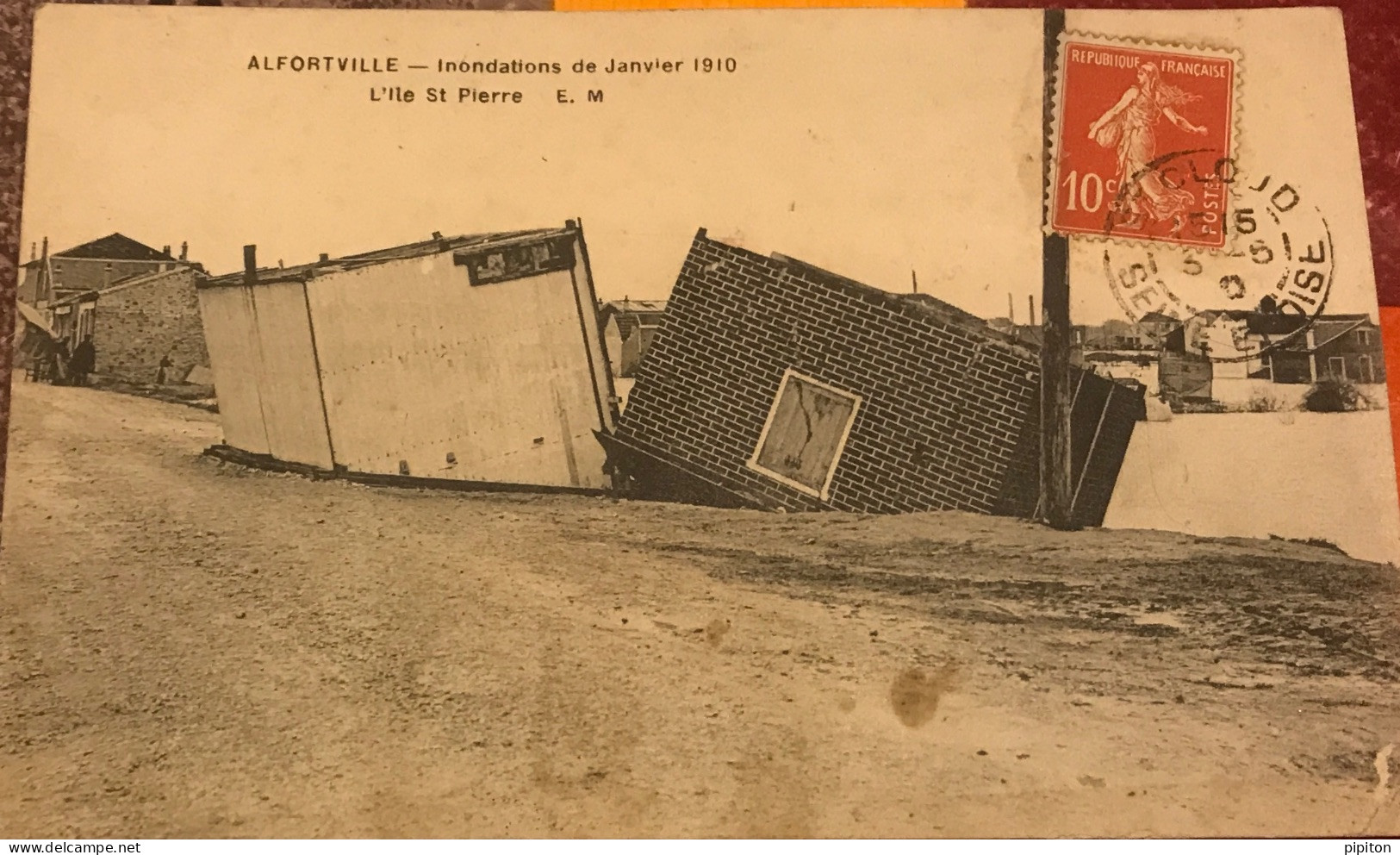 Alfortville Inondations De Janvier 1910 L'île St Pierre - Alfortville