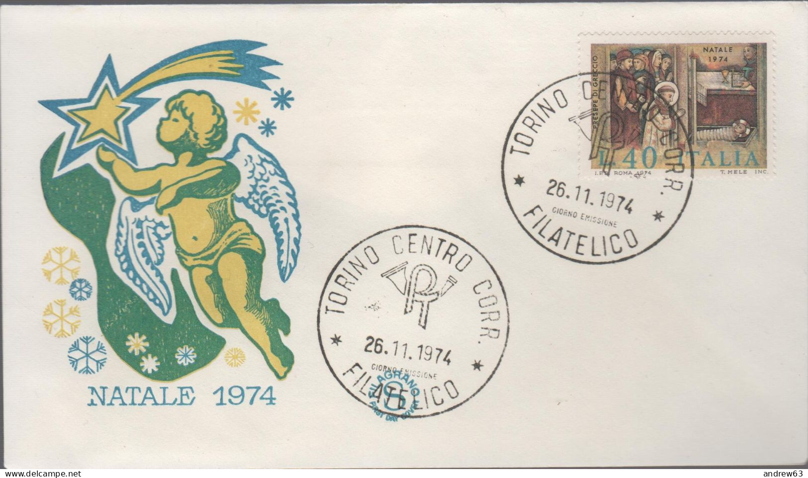 ITALIA - ITALIE - ITALY - 1974 - Natale - FDC Filagrano - FDC