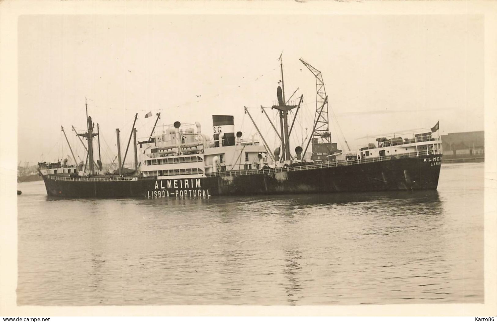 ALMEIRIN Almeirin * Carte Photo * Bateau Commerce Paquebot Cargo * Norge Norway Norvège - Handel