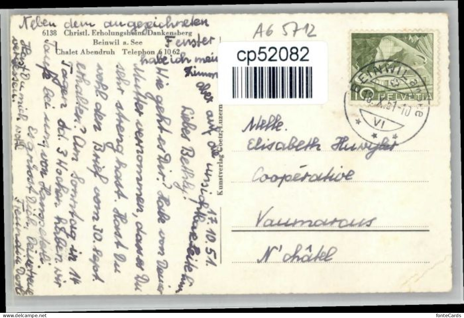 10696905 Beinwil Beinwil Erholungsheim Dankensberg X Beinwil SO - Autres & Non Classés