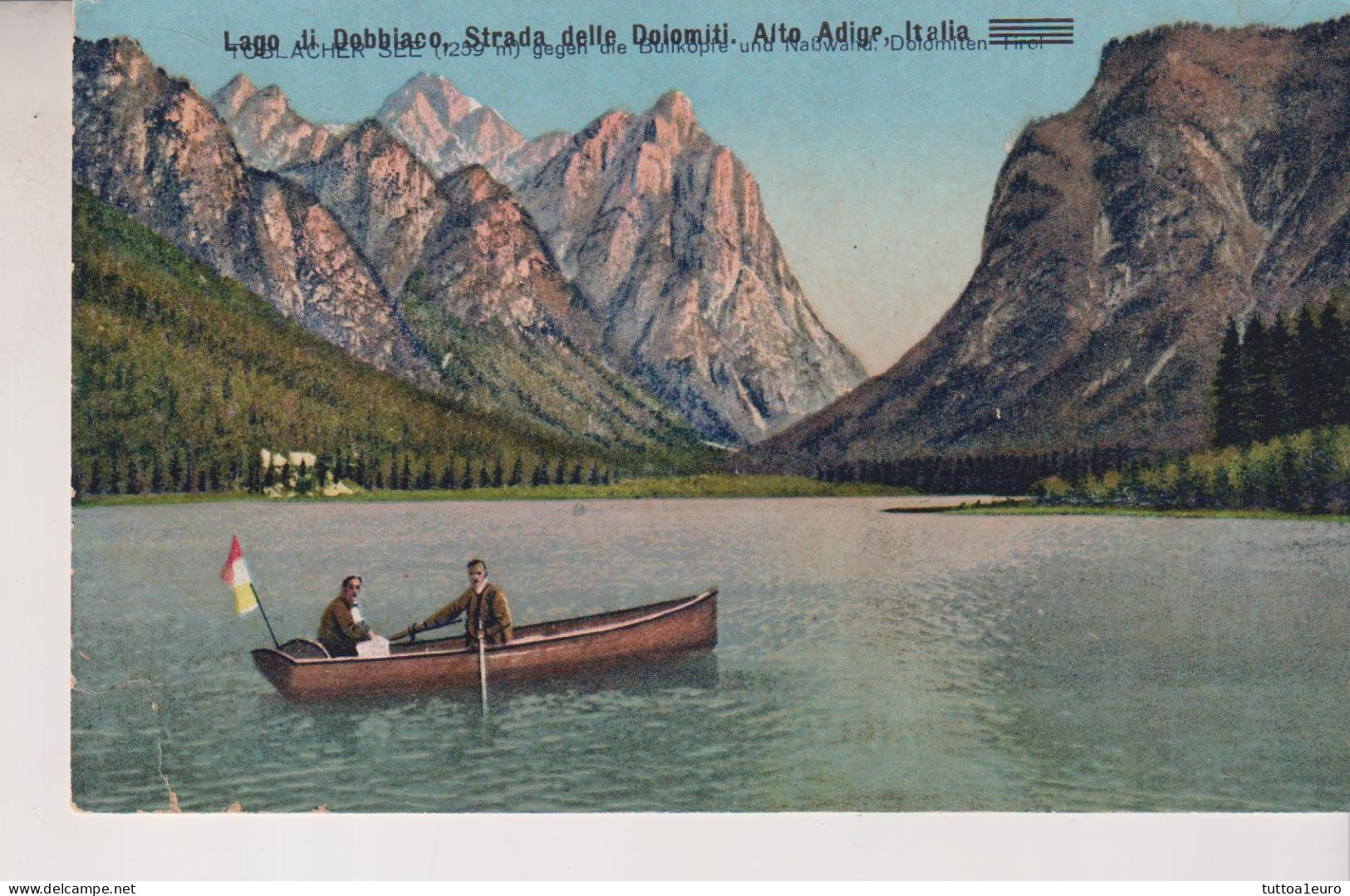 LAGO DI DOBBIACO STRADA DELLE DOLOMITI NO VG - Trento