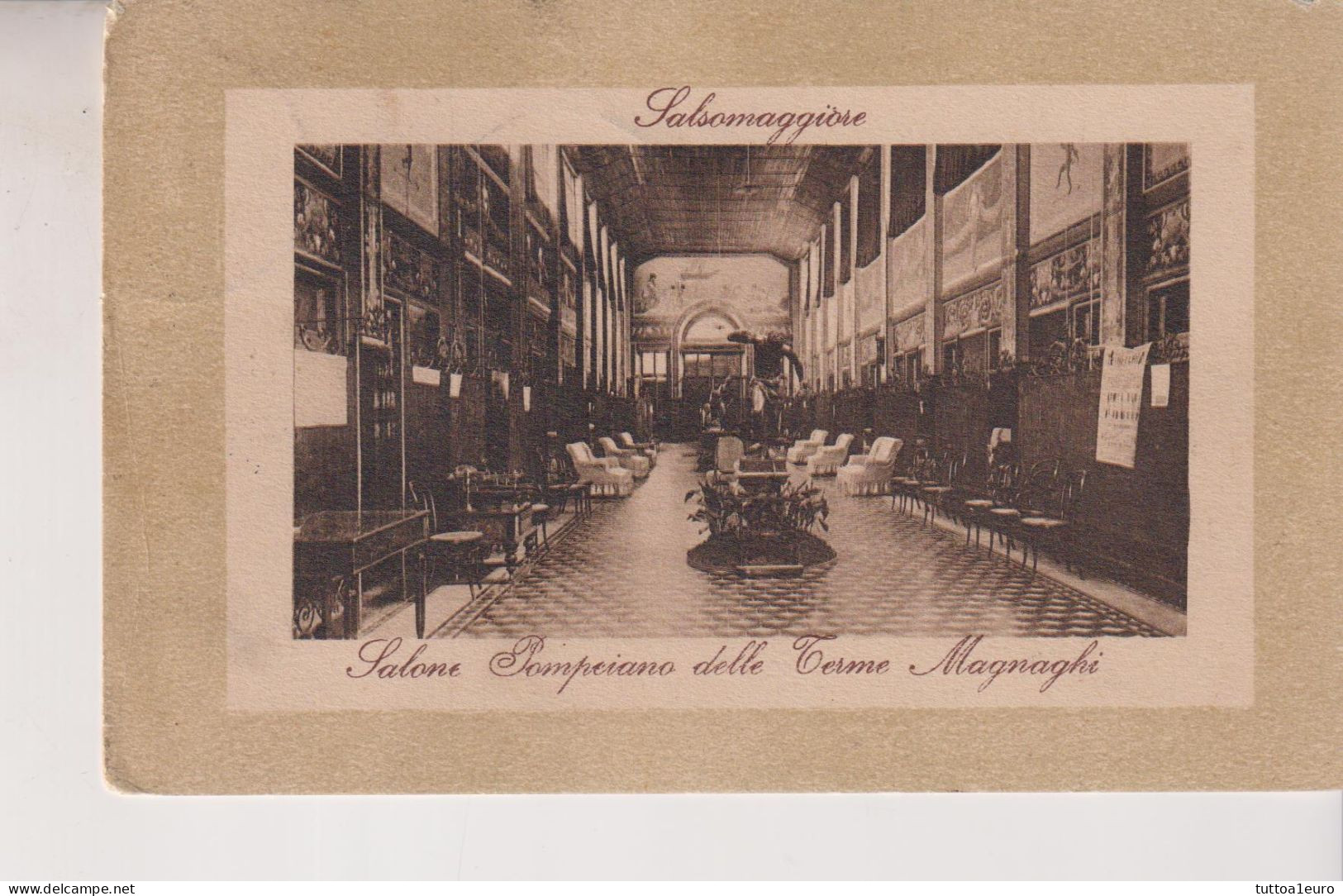 SALSOMAGGIORE  PARMA  SALONE POMPEIANO DELLE TERME MAGNAGHI  VG  1911 - Parma