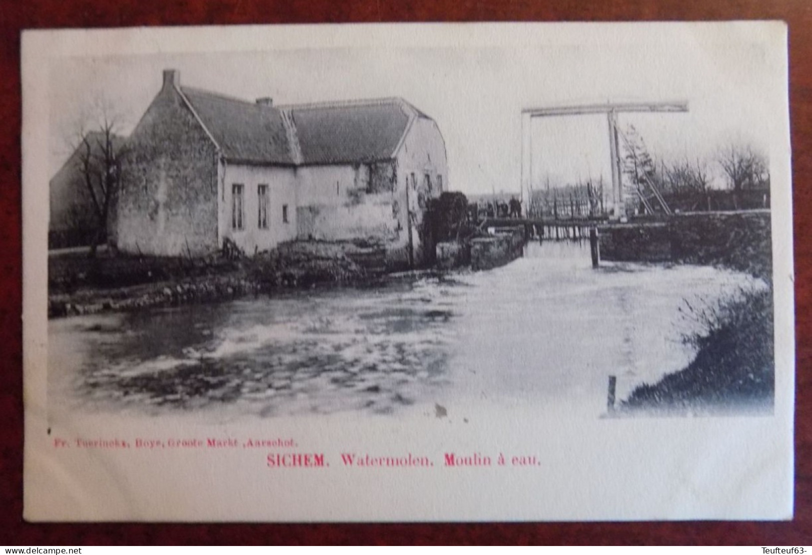 Cpa Sichem : Watermolen - Moulin à Eau - Scherpenheuvel-Zichem