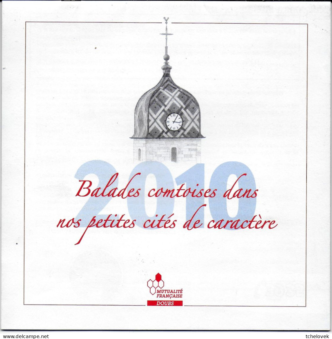 (Divers). Document Historique. Balades Comtoises. Calendrier 2010 - Documents Historiques