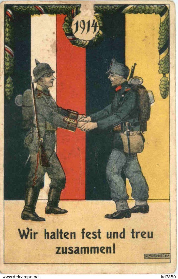 WW1 - Wir Halten Fest Und Treu Zusammen - Guerre 1914-18