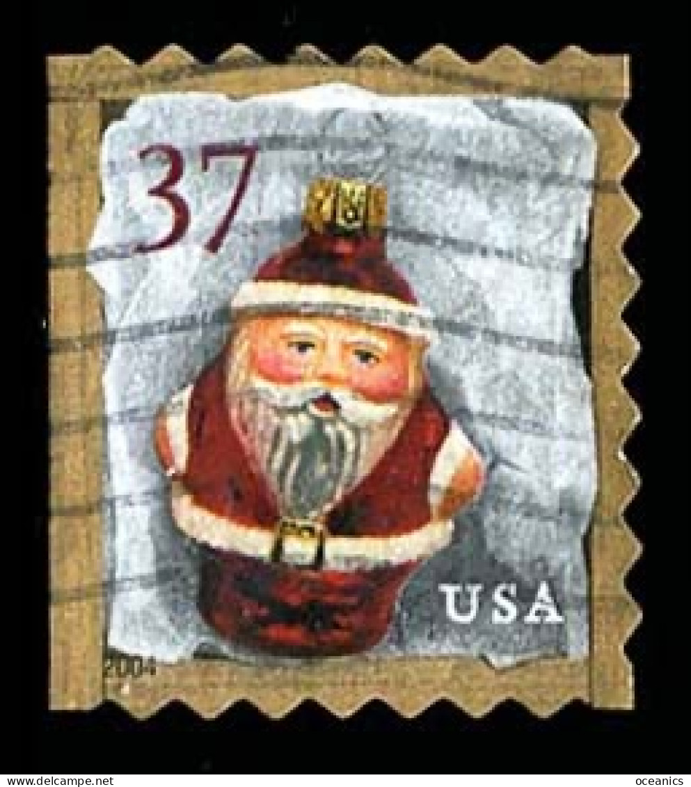 Etats-Unis / United States (Scott No.3893 - Noël / 2004 / Christmas) (o)  P3 - Carnet / ATM / Booklet - Oblitérés