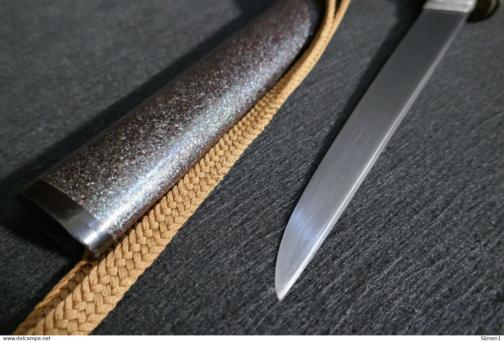 Antique Japonais Tanto Dagger Piercing Design Fine Period Fittings & Signé