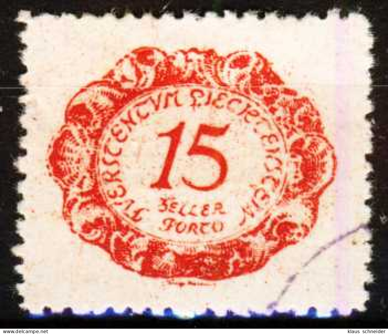 LIECHTENSTEIN PORTOMARKEN 1920 Nr 3 Gestempelt X264172 - Taxe