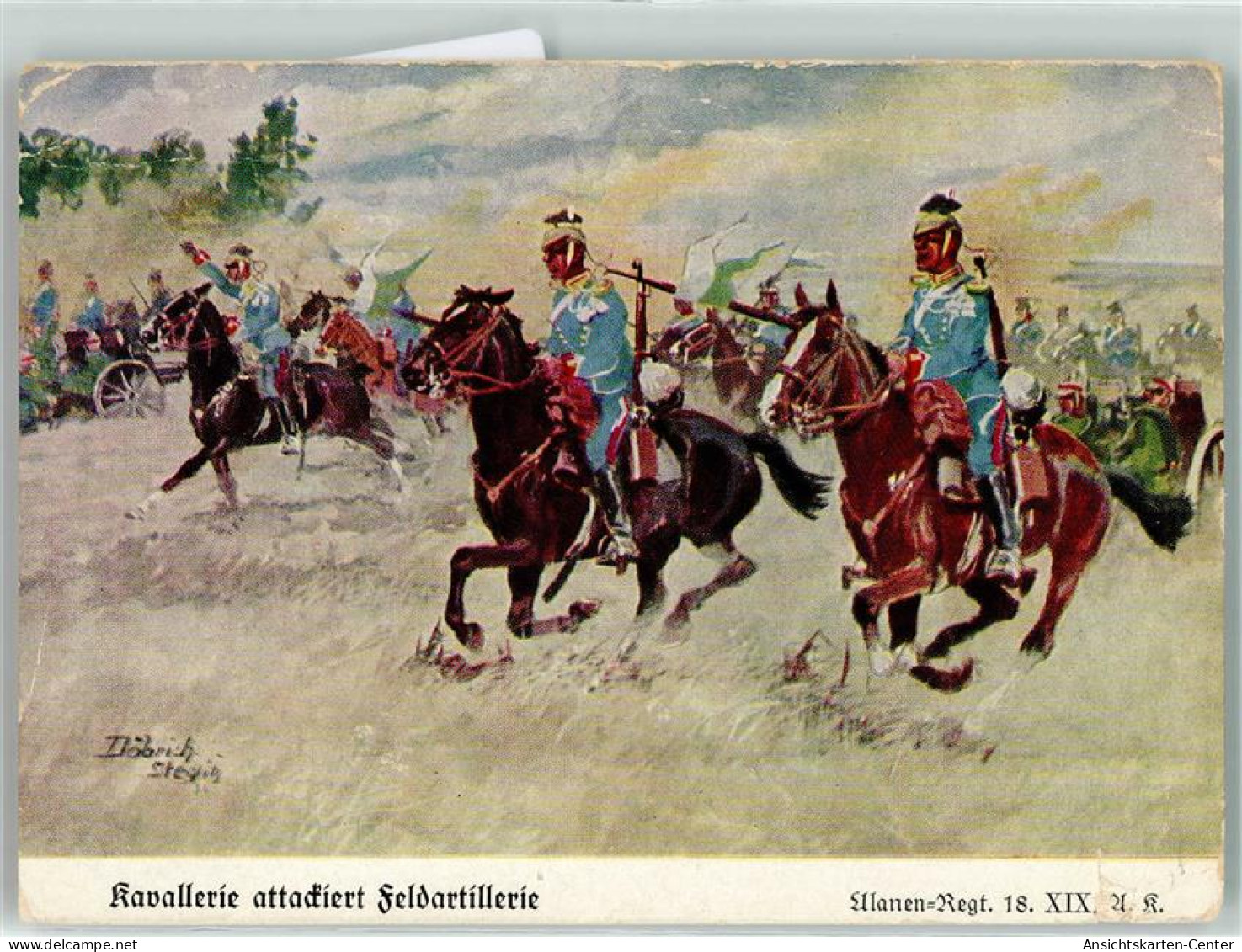 39186911 - Ulanen  Regiment 18  XIX  Kavallerie - Döbrich-Steglitz