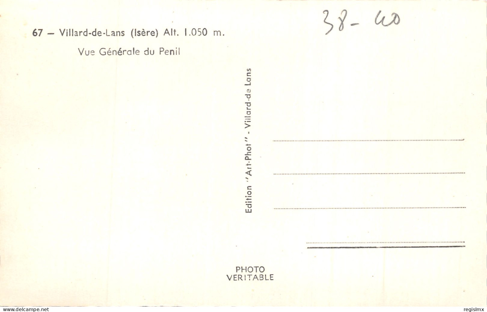 38-VILLARD DE LANS-N°364-B/0311 - Villard-de-Lans