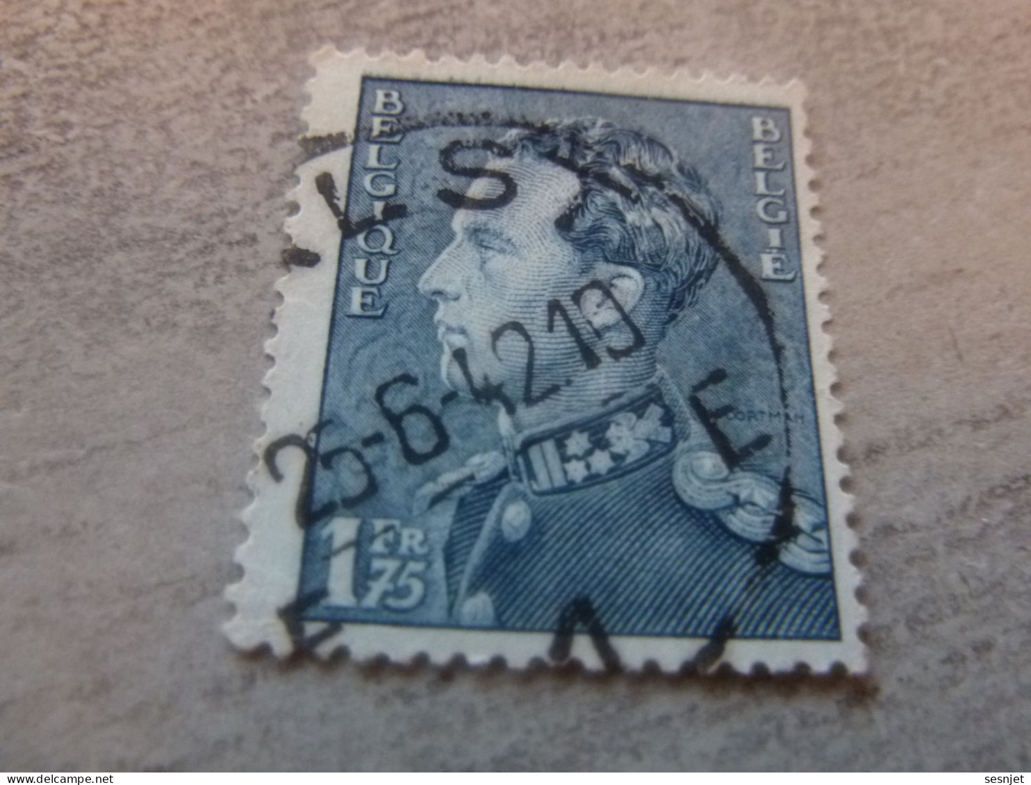 Belgique - Roi Léopold - 1f.75 - Bleu - Oblitéré - Année 1951 - - Used Stamps