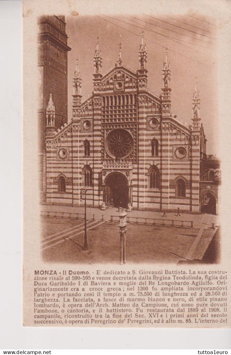 MONZA  IL DUOMO VG - Monza