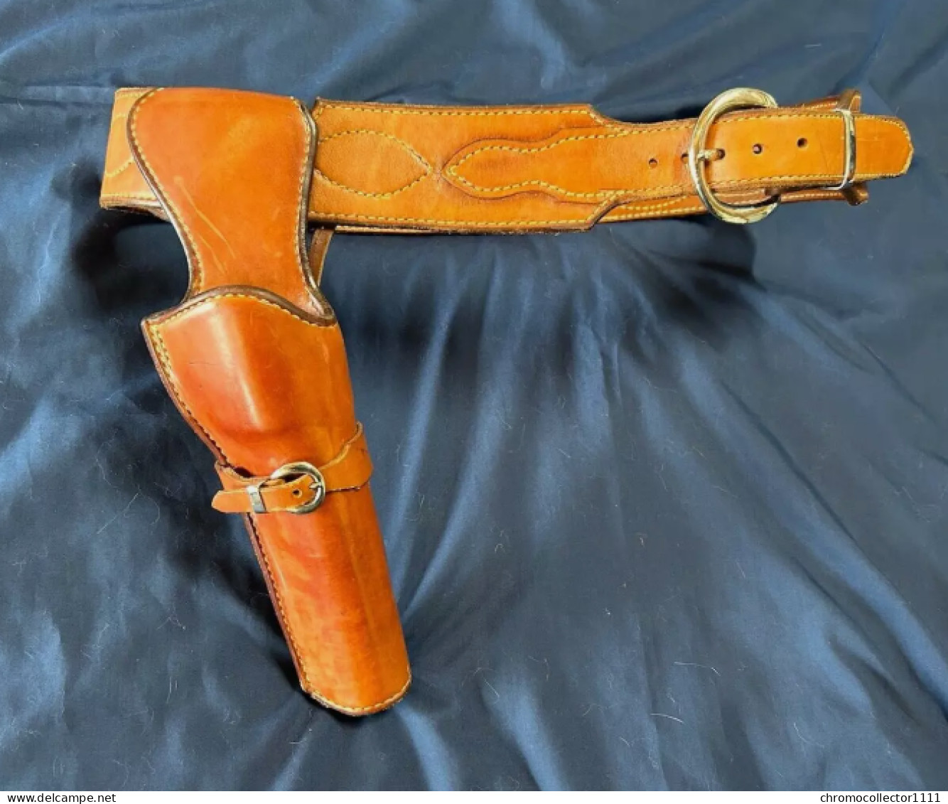 Authentique Andy Anderson de Hollywood Leather Gunfighter Belt & Holster Rig MINTY