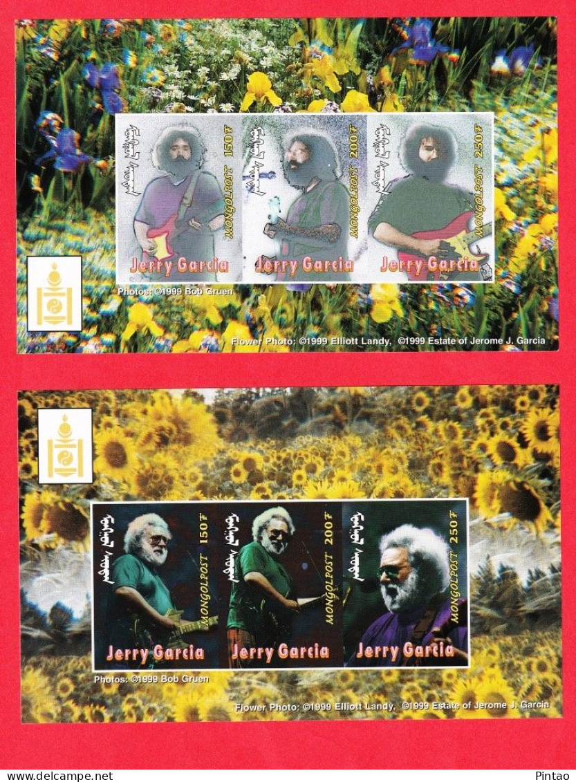 WW14532- MONGÓLIA 1999- MNH_ MÚSICA_ JERRY GARCIA - Chanteurs