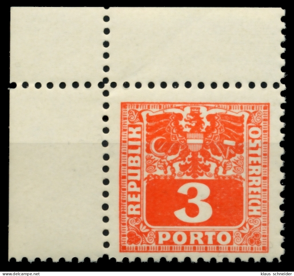 ÖSTERREICH PORTOMARKEN 1945 Nr 177 Postfrisch ECKE-OLI X6ED172 - Strafport