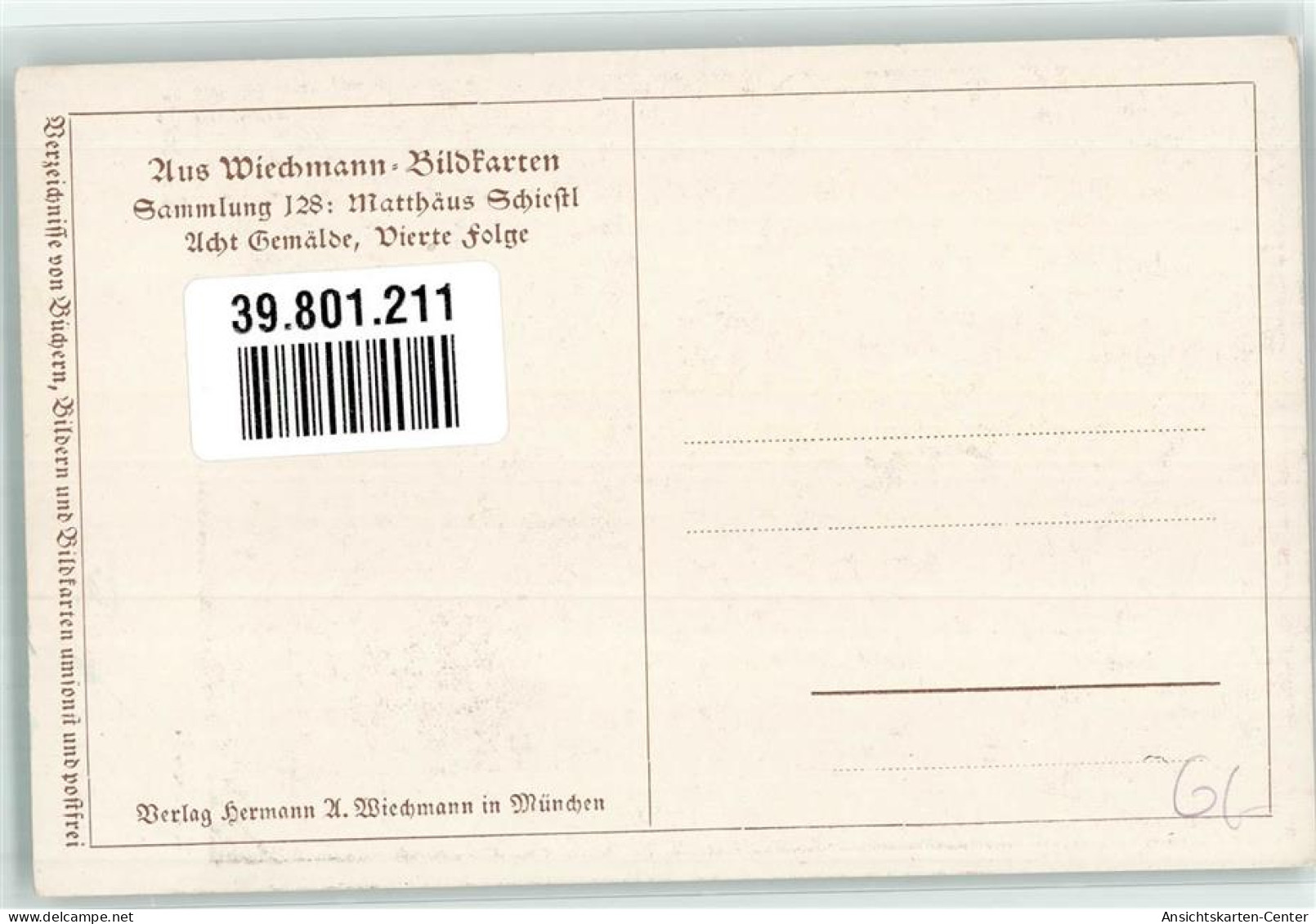 39801211 - Sign. Schiestl M. Kind Verlag Wiechmann Sammlung 128 - Anges