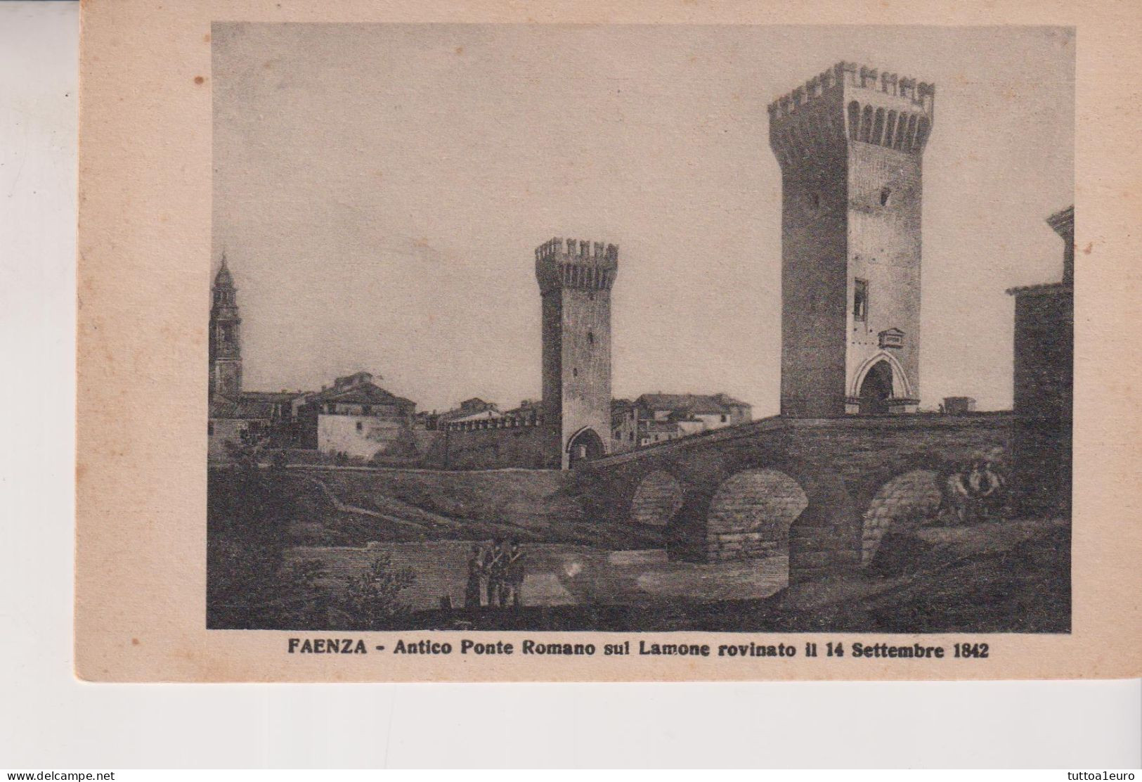 FAENZA  ANTICO PONTE ROMANO SUL LAMONE  NO VG - Faenza