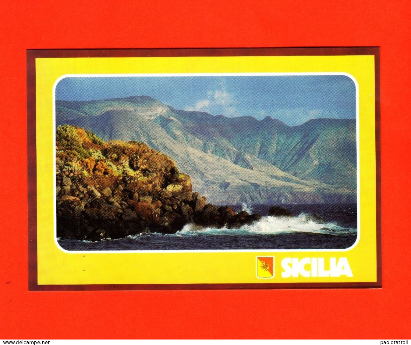 Sicilia, Isole Eolie. Vista Di Salina E Lipari. Formato Piccolo, Nuova, Verso Diviso. Ed Della Regione Siciliana. - Andere & Zonder Classificatie