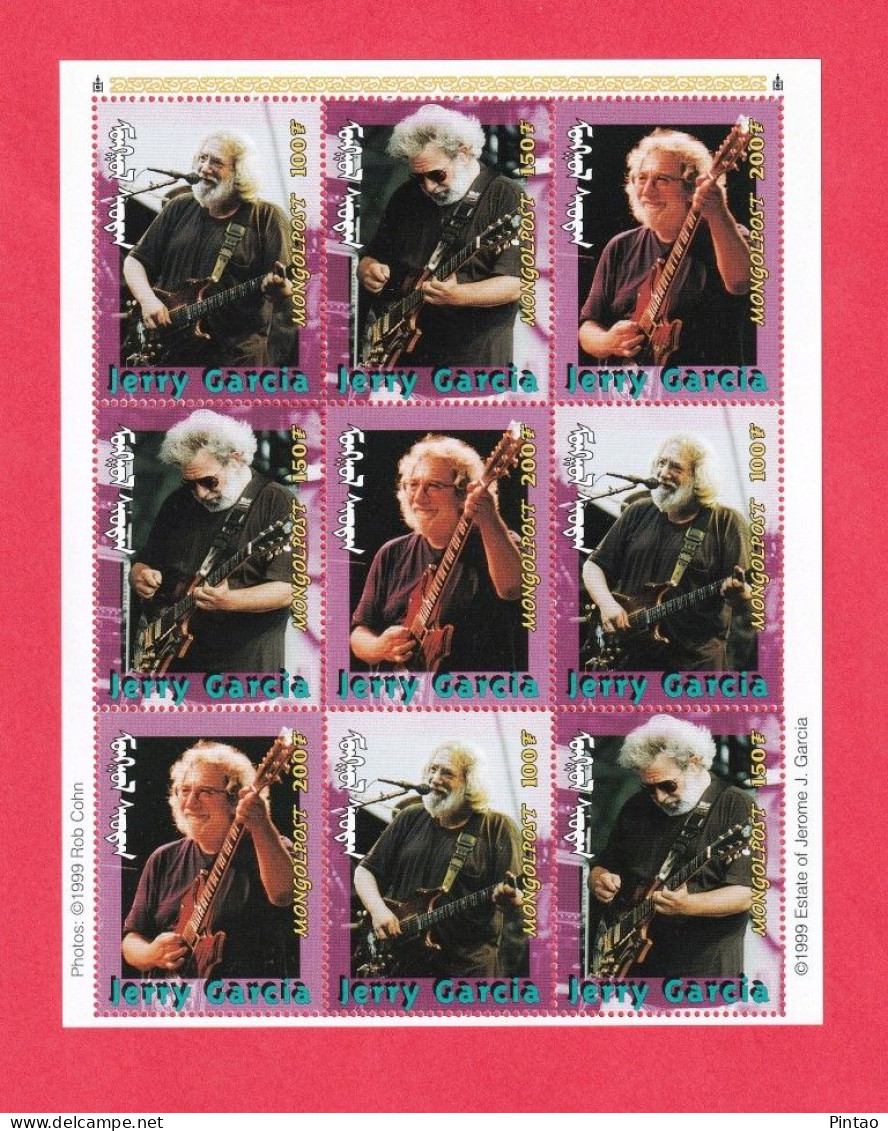 WW14533- MONGÓLIA 1999- MNH_ MÚSICA_ JERRY GARCIA - Chanteurs