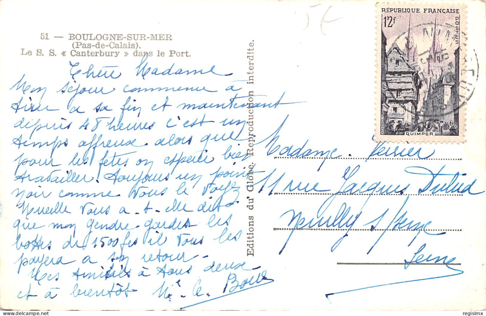 62-BOULOGNE SUR MER-N°371-C/0007 - Boulogne Sur Mer