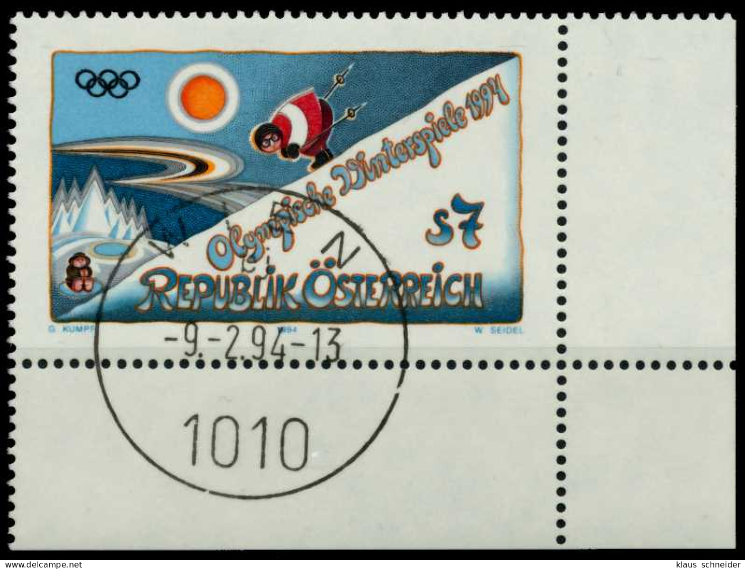 ÖSTERREICH 1994 Nr 2118 Zentrisch Gestempelt ECKE-URE X81526E - Oblitérés