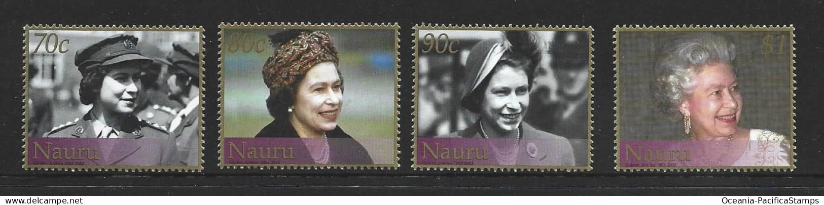 Nauru 2002 QEII Golden Jubilee Set Of 4 MNH - Nauru