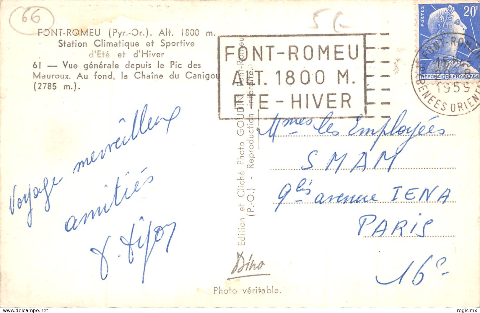 66-FONT ROMEU-N°372-B/0169 - Autres & Non Classés